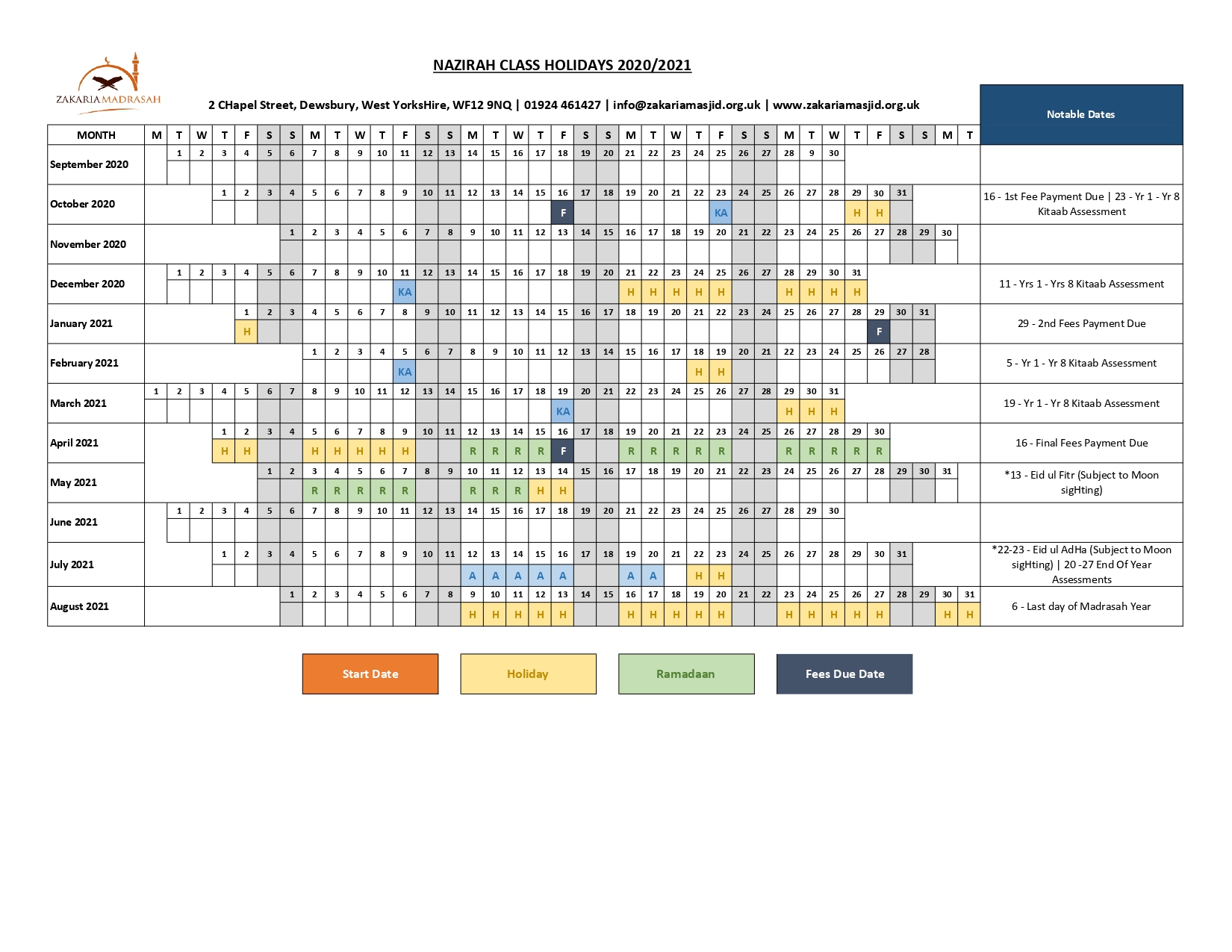 karimia institute namaz timetable 2020